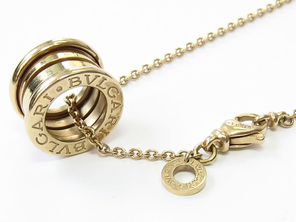 Contemporary Bulgari B.  Zero 1 Gold Bangle, Earrings, Ring & Pendant For Sale