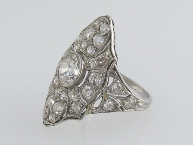 Belle Epoque Diamond, Platinum & 18kt White Gold Ring