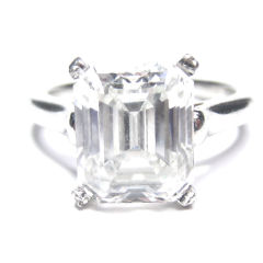 Tiffany 3.31ct Diamond & Platinum Solitaire Ring