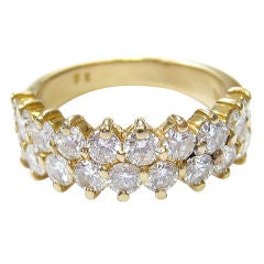 Diamond and 18kt Yellow Gold Ring by Hammerman Bros.
