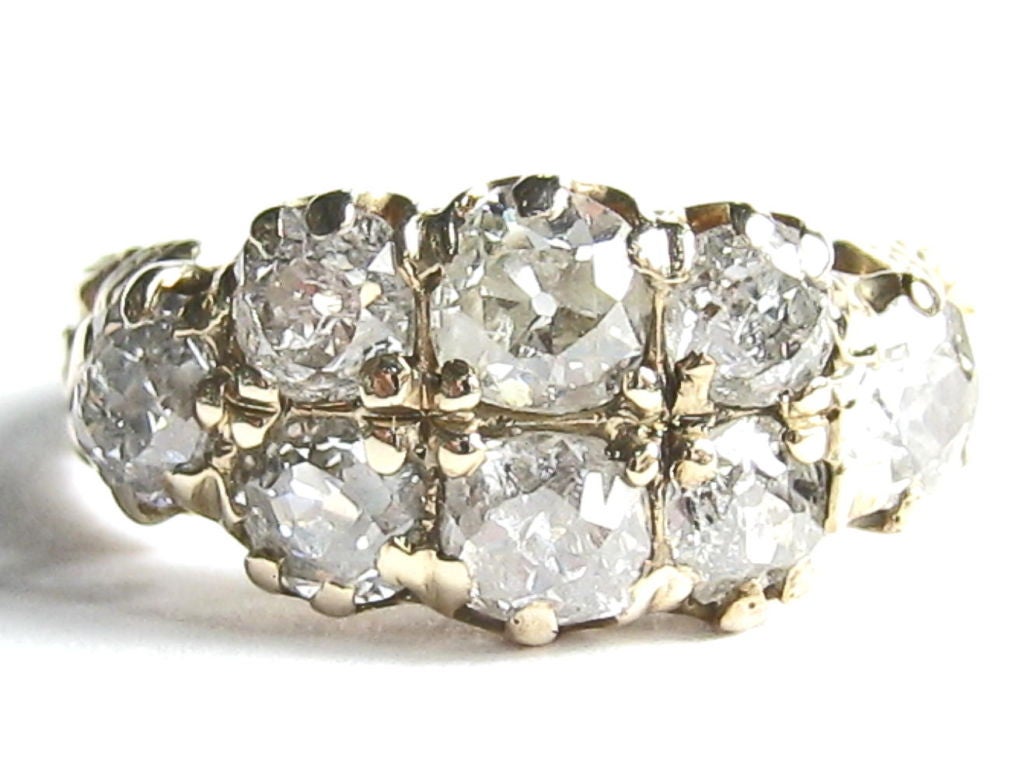 Vintage Old European Cut Diamond Gold Ring