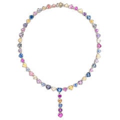 Multi Colored Sapphire Necklace