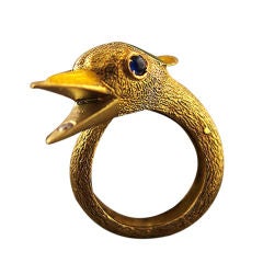 Gold Gucci Bird Ring