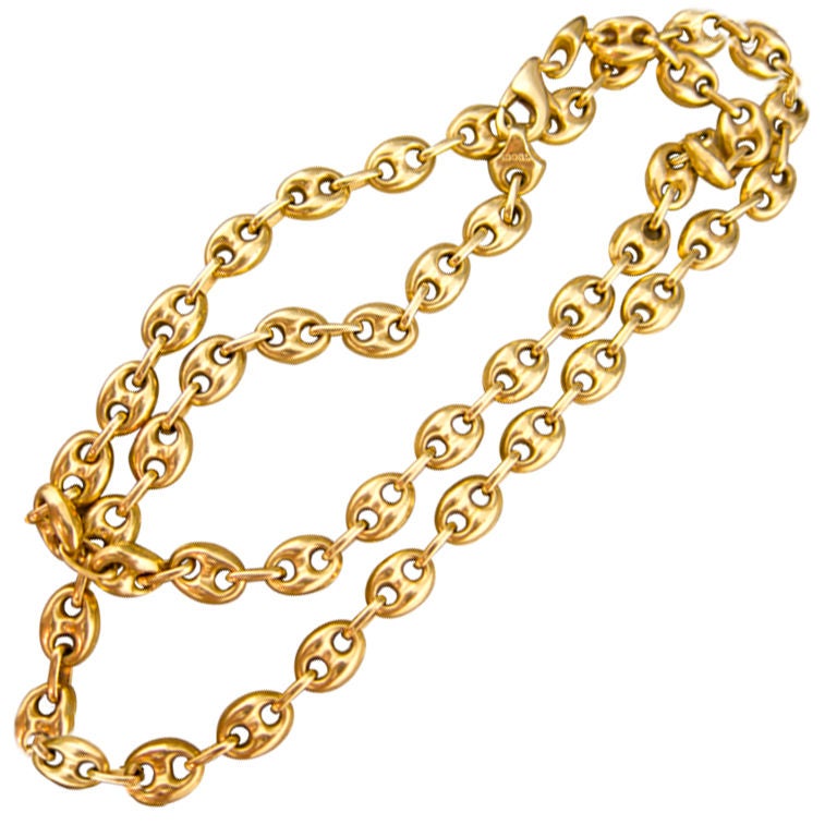 Gold Gucci Ship Chain at 1stDibs