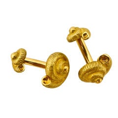 Gold Nautilus Tiffany & Co Cufflinks