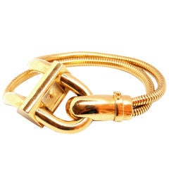 Vintage VAN CLEEF & ARPELS Cadenas Gold French Bracelet/ Watch