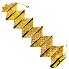 18K Gold Geometric Bracelet