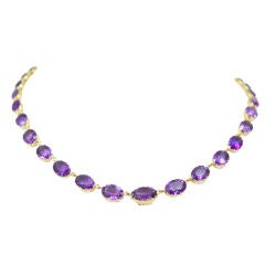 Victorian Amethyst Riviere Necklace