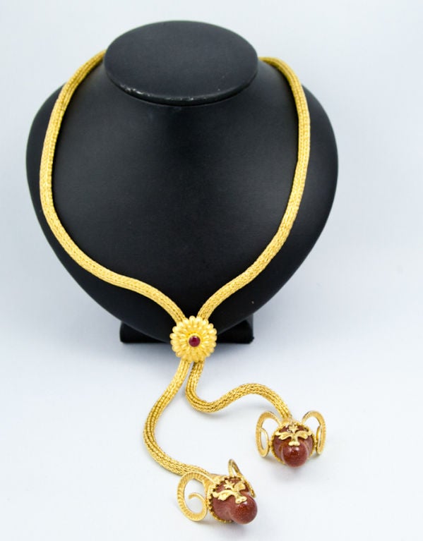 LALAOUNIS Ram's Head Lariat Necklace 1