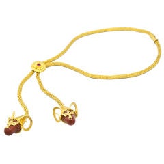 Vintage LALAOUNIS Ram's Head Lariat Necklace