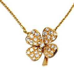 Fred Four Leaf Clover Diamond Pendant