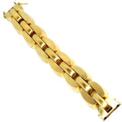 Retro Chunky Links 18K Gold Bracelet