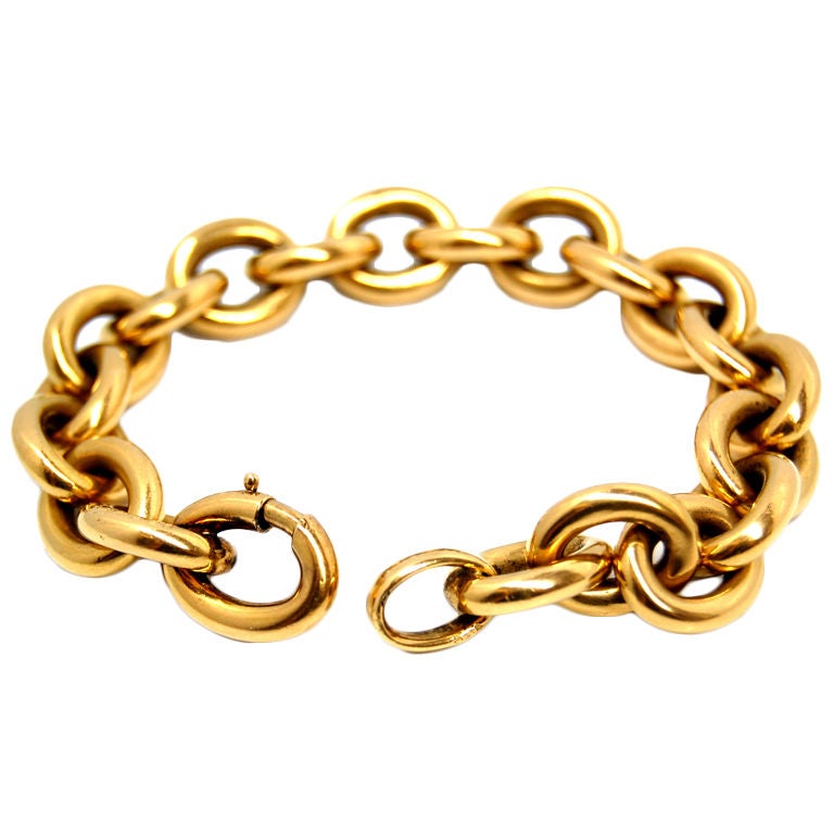 Hermes 18K Yellow Gold Bracelet at 1stDibs