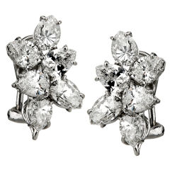 Diamond Cluster Earrings