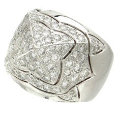 Diamond White Gold Dome Ring