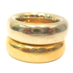 POMELLATO Yellow and White Gold Rings