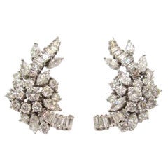 Elegant Diamond and White Gold Earrings Elegant Diamond and White Gold Earrings