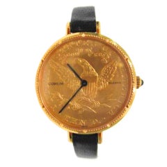 CORUM Lady's Yellow Gold Coin Watch
