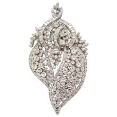 Antique Diamond and Platinum Pin/Pendant