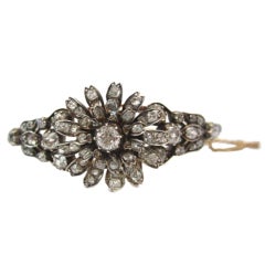Victorian Diamond and Gold Bangle