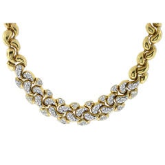 Yellow Gold Diamond Necklace