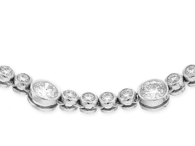 Amazing Diamond Bezel Necklace