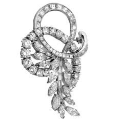 1950
s Diamond Brooch