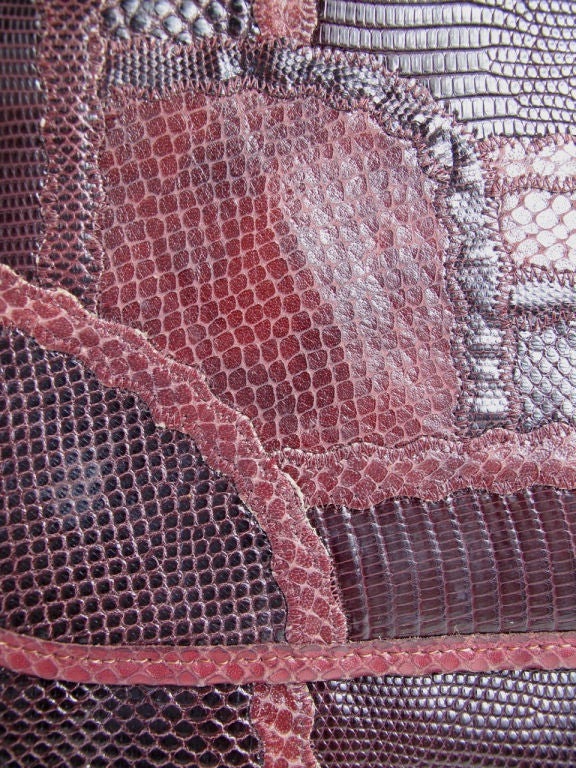 Carlos Falchi Patchwork Reptile Clutch