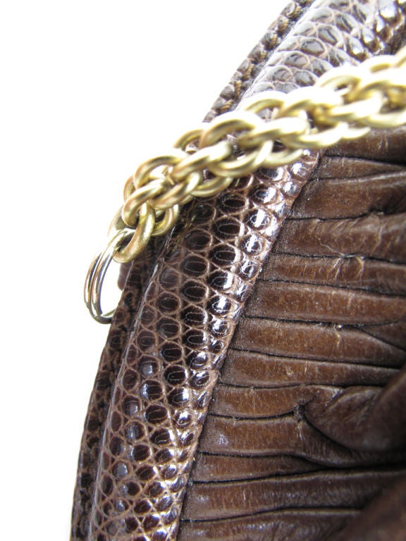 Chanel Handbag With Lizard Trim 4