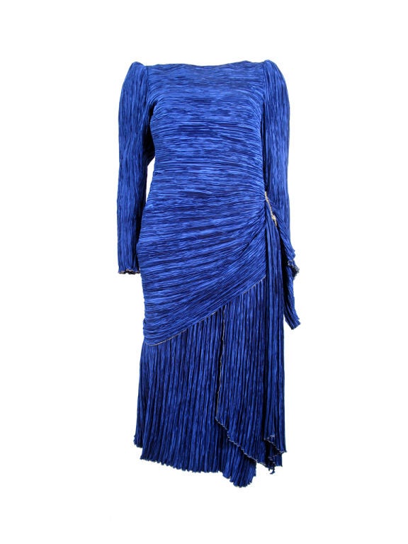 Mary McFadden at 1stDibs | mary mcfadden one shoulder goddess dress