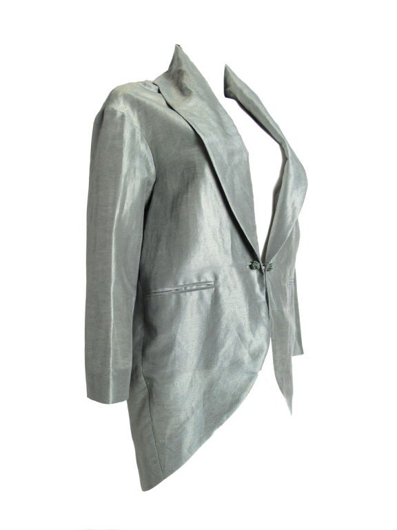 Romeo Gigli Linen/Silk Tuxedo Jacket