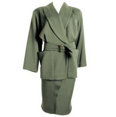 ALAIA Green Jacket & Skirt