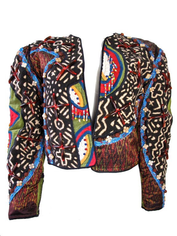 Judith Roberts Patchwork and Beaded Jacket 4