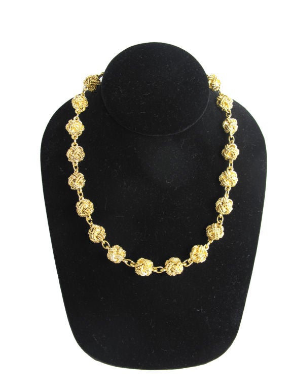 chanel knot necklace circa 1981 at 1stdibs chanel knot necklace circa 1981 at 1stdibs