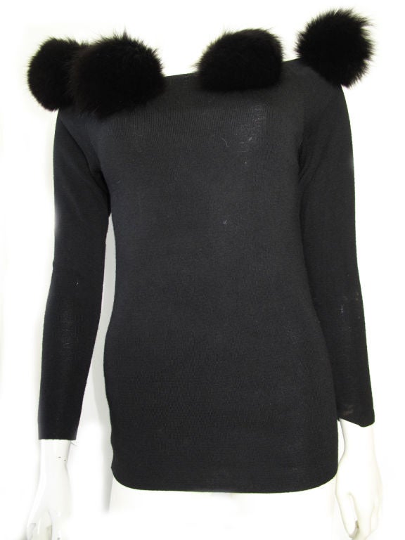 Yves Saint Laurent Fox Pompon