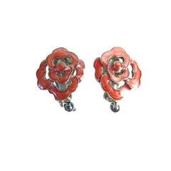 Christian Dior Floral Earrings