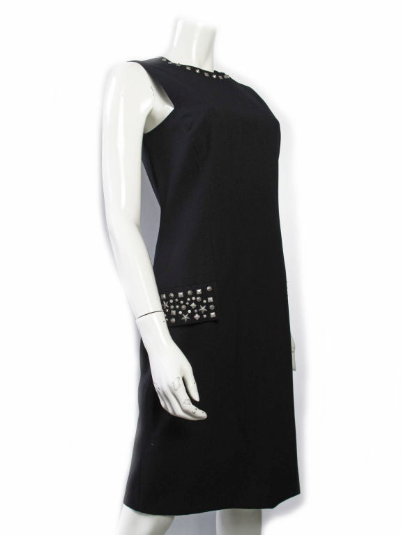 1990s Gianni Versace Couture Studded Dress In Excellent Condition In Austin, TX