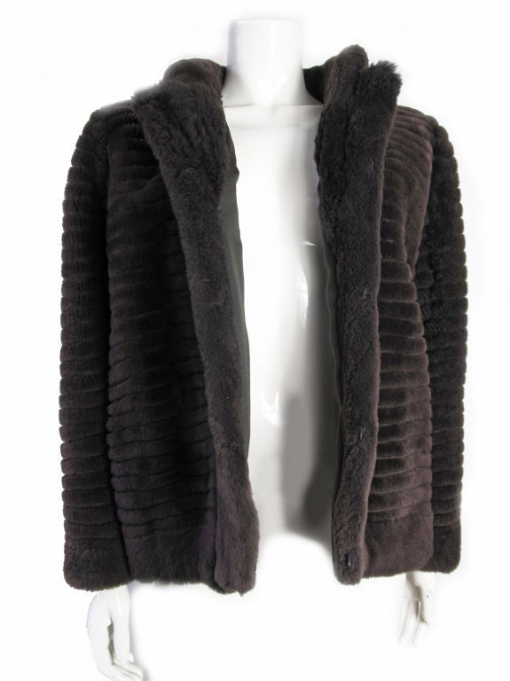 Yves Saint Laurent 1970er Jahre geschoren Biber Jacke