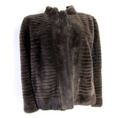 Yves Saint Laurent 1970s Sheared Beaver Jacket