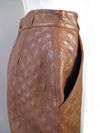 Versace Quilted Leather Skirt 1