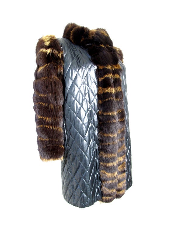 Fox Fur with Quilted Body / Fur lined