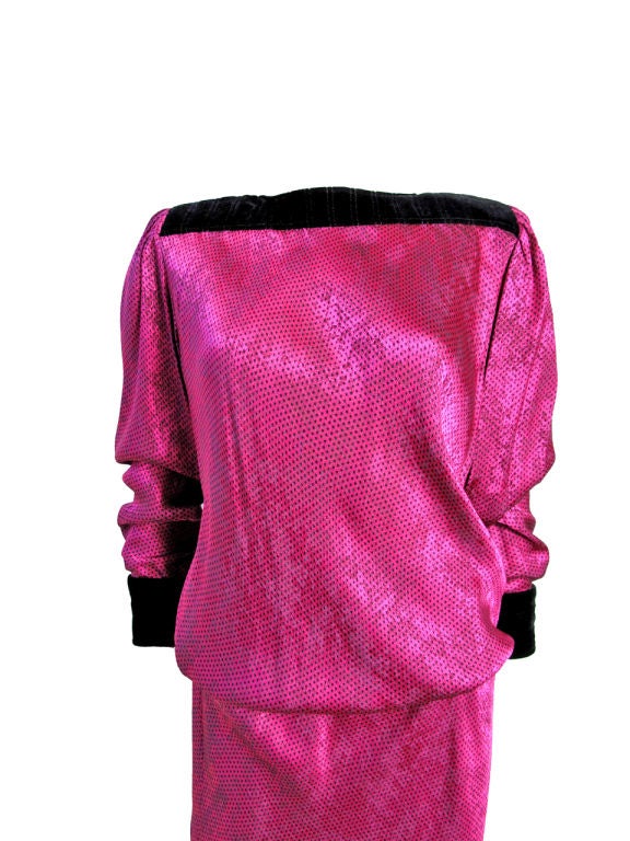 UNGARO Pink Dress In Good Condition In Austin, TX