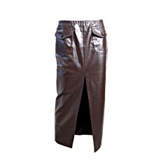 MOSCHINO Couture Leather Skirt