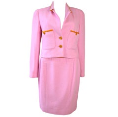 CHANEL Pink / Orange Suit