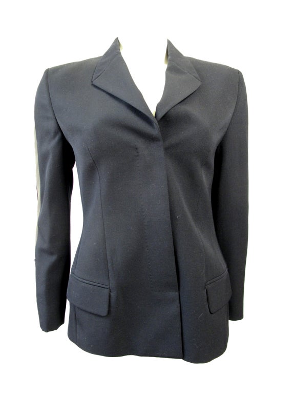 Gianni Versace Black Wool Suit  2