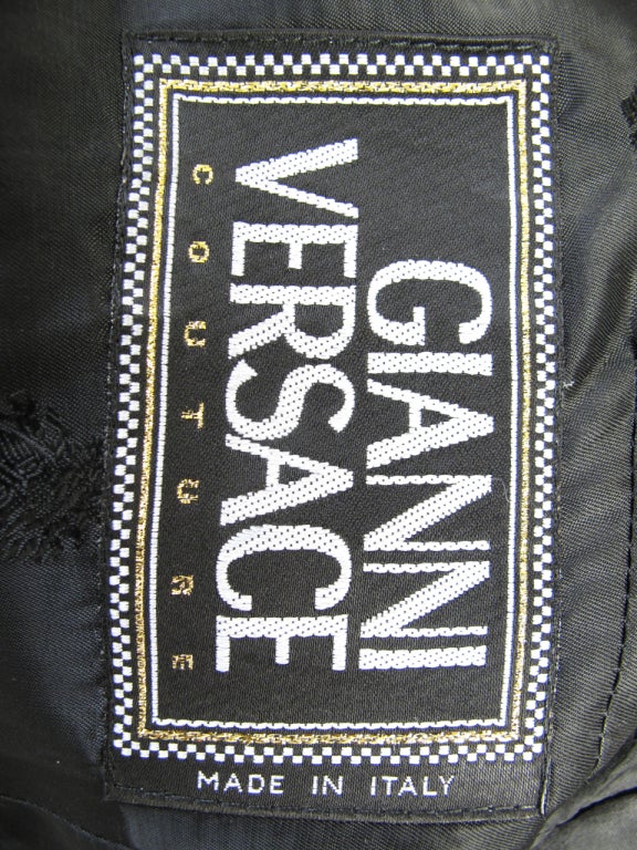 Gianni Versace Black Wool Suit  3