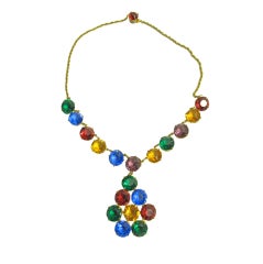 1930s Art Deco Glass Necklace