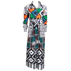 LANVIN Kleid mit geometrischem Print