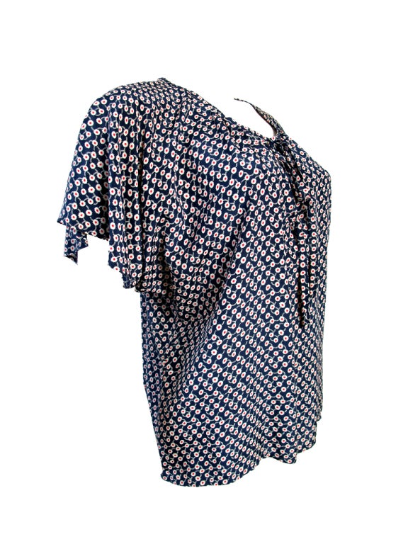 1970s Yves Saint Laurent Floral top