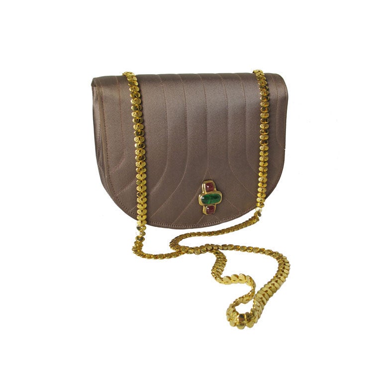 Chanel Purse With Gripoix Stones